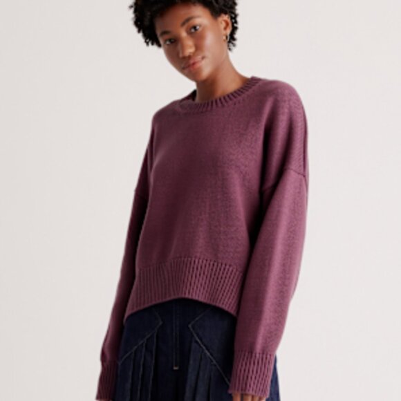 Quince Sweaters - 100% Organic Cotton Boyfriend Crew Sweater